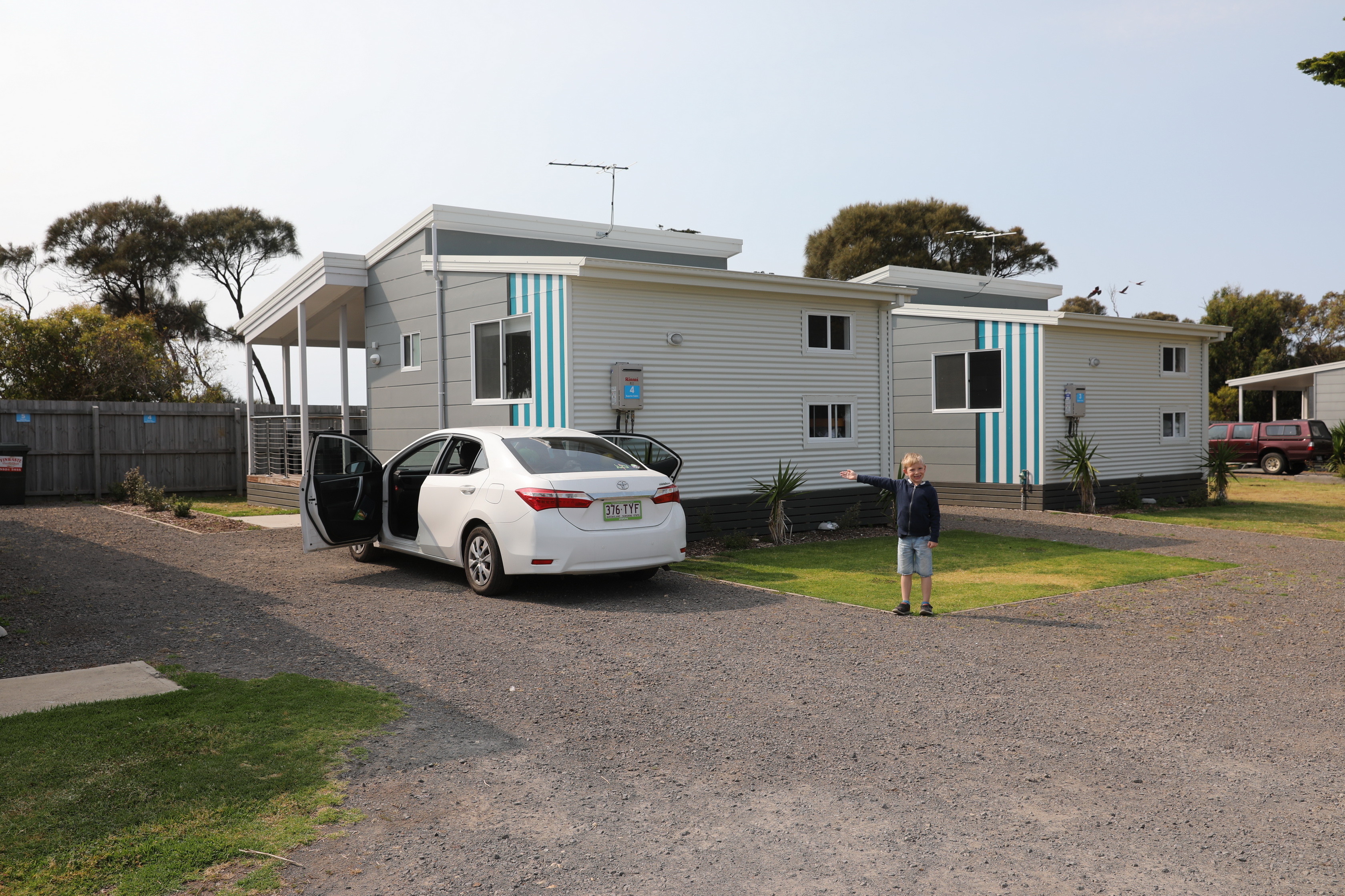 Unsere Kleine Cabin auf dem Camping Platz